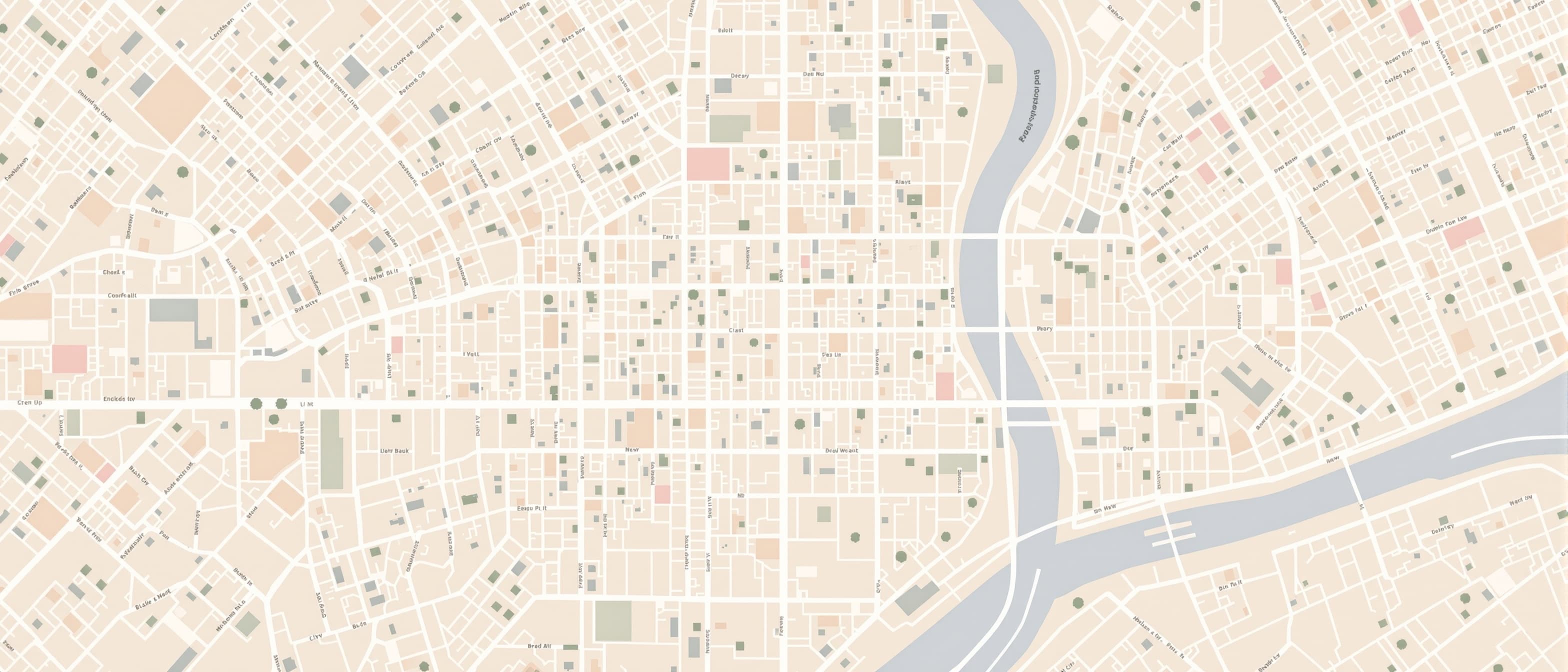 Decorative stylized map background