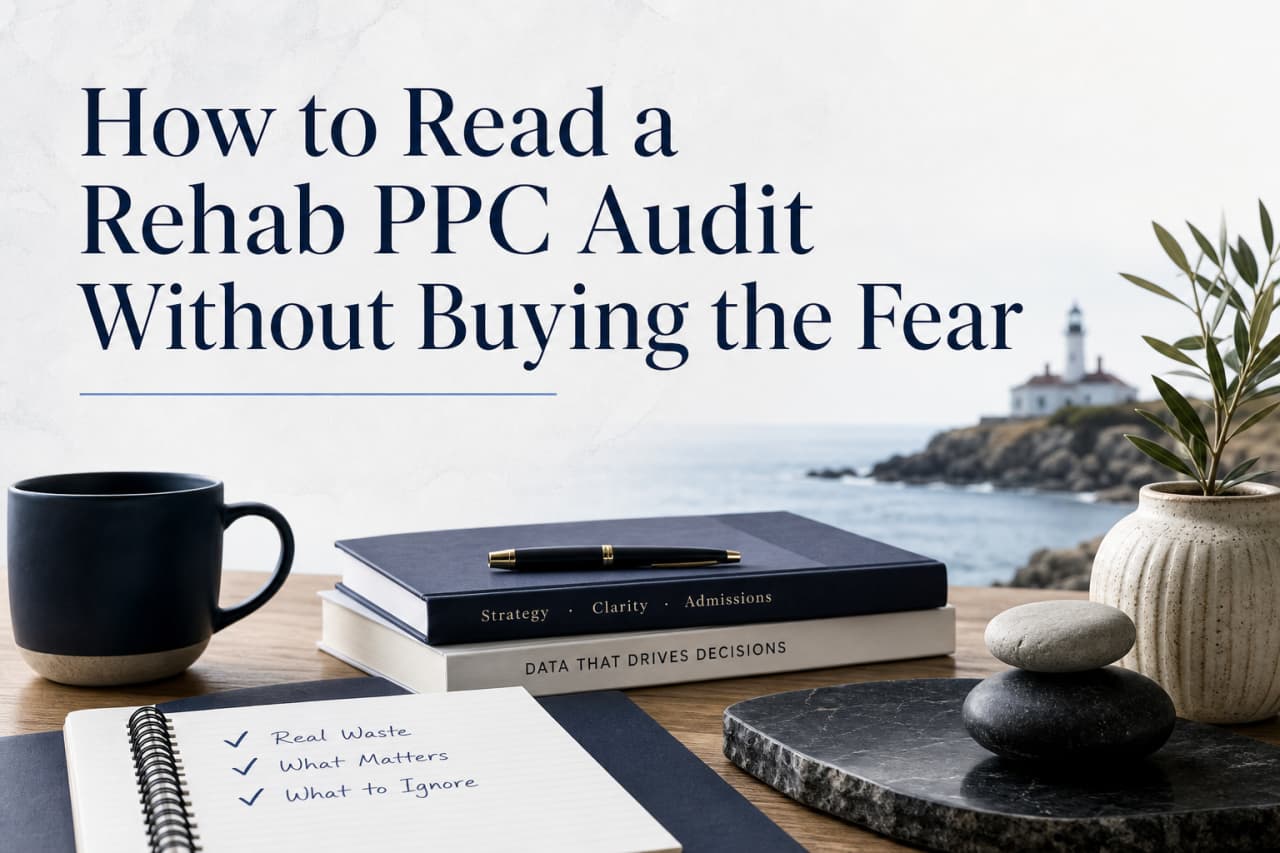 How to Read a Rehab PPC Audit Without Buying the Fear