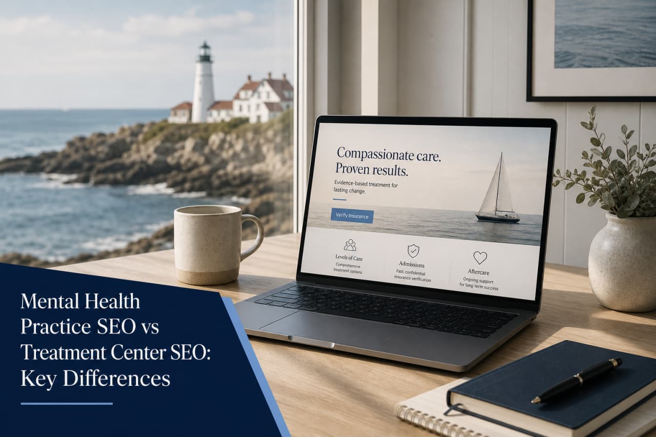 Mental Health Practice SEO vs Treatment Center SEO: Key Differences